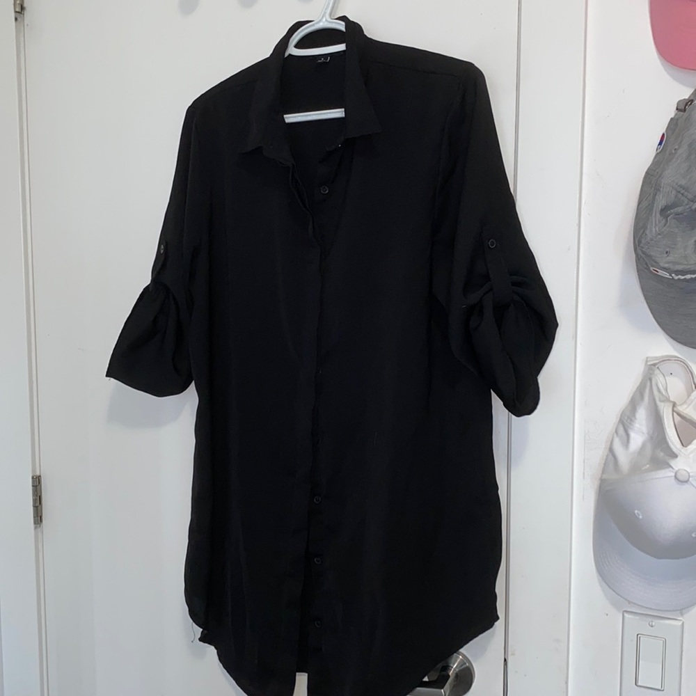 Black button up shirt